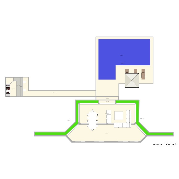 Terrasse. Plan de 0 pièce et 0 m2