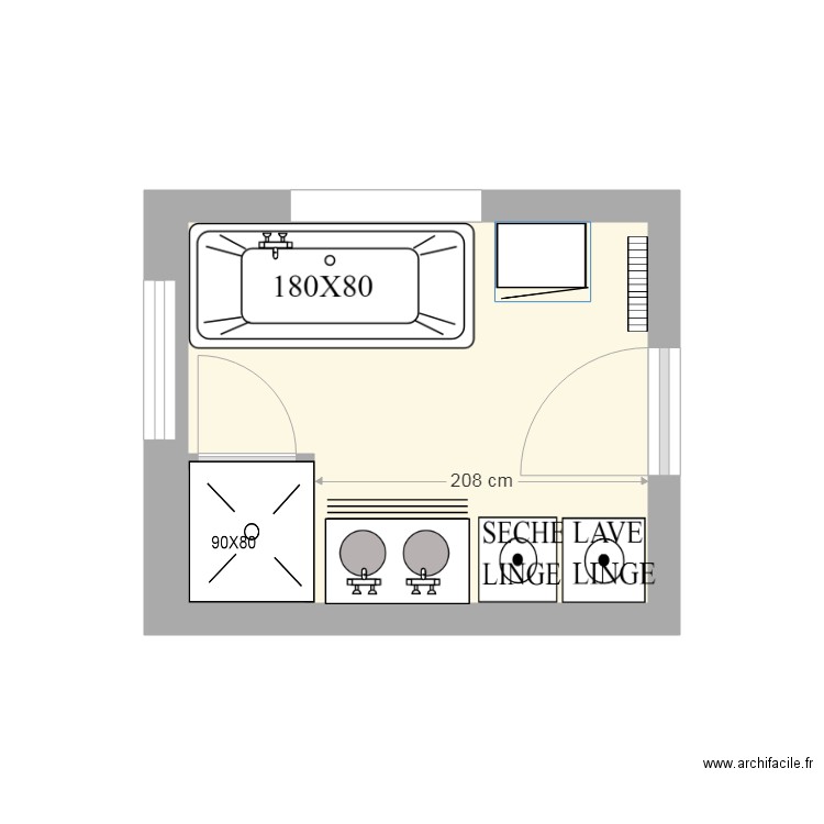 SALLE DE BAIN 2. Plan de 0 pièce et 0 m2