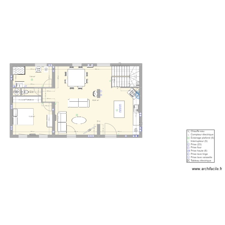Maison aménagement. Plan de 0 pièce et 0 m2