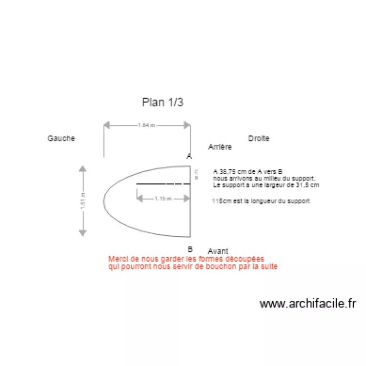 Table  Plateau . Plan de 