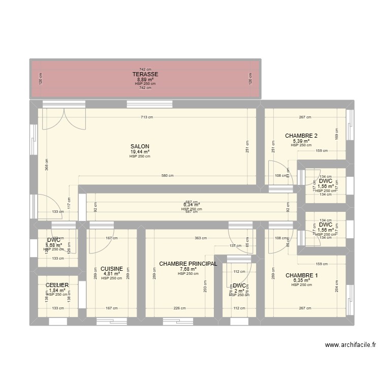 PLAN F. Plan de 0 pièce et 0 m2