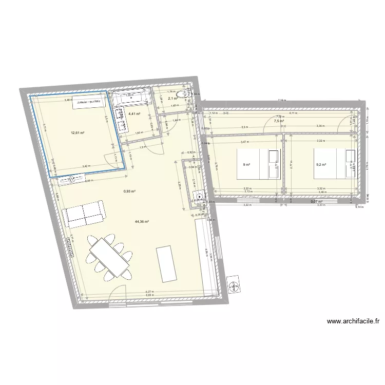 corbas Maison. Plan de 