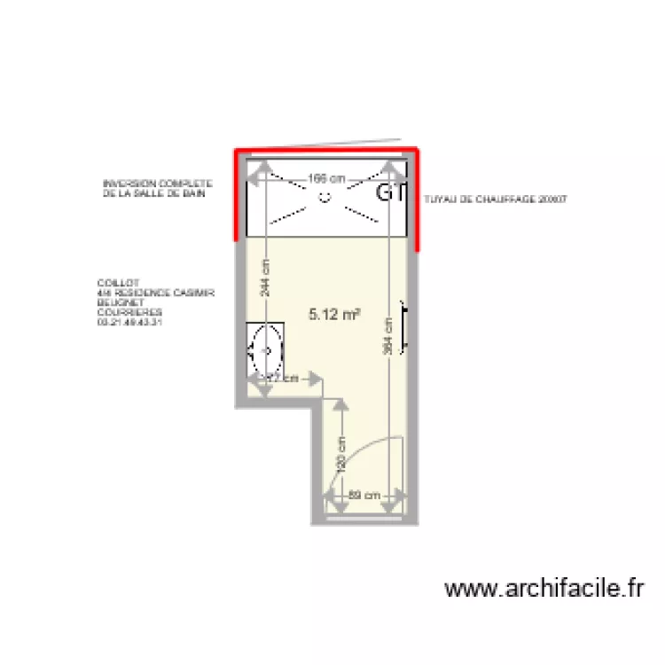 COILLOT ET DROUIN SYLVIE  LOGEMENT IDENTIQUE . Plan de 