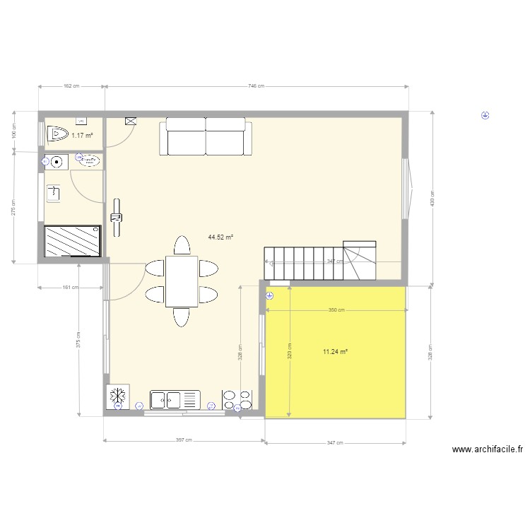 Andernos Rdc électricité. Plan de 0 pièce et 0 m2