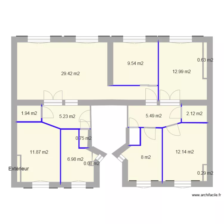 Balard post changements. Plan de 