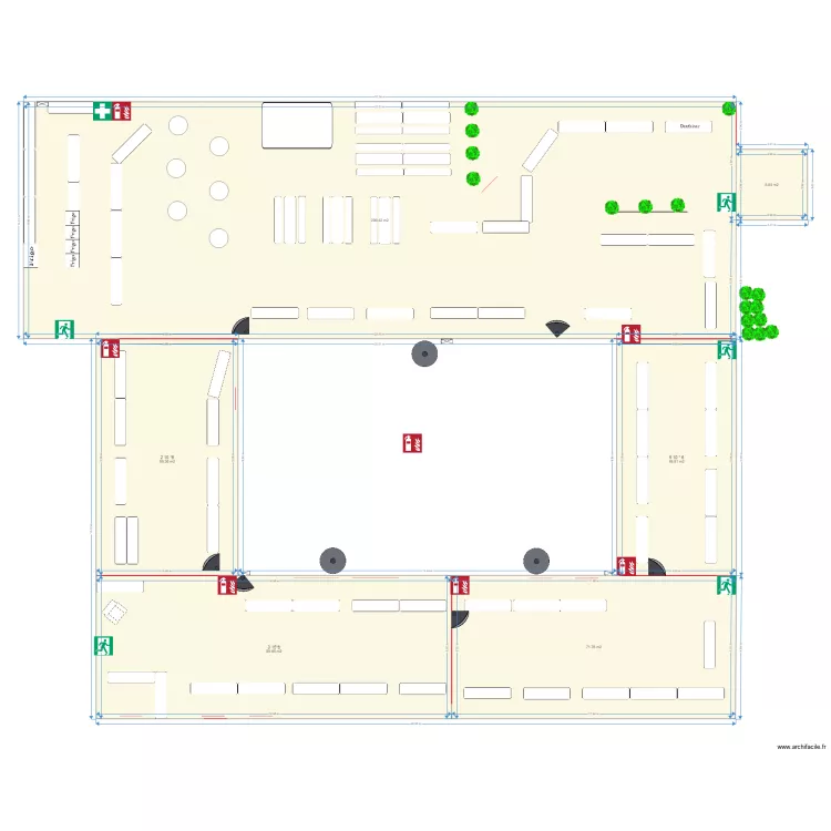March&eacute; de No&euml;l 2019. Plan de 