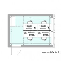 BUREAU RDC AVEC BUREAU 120X80 ET CAISSON DE 40 CM