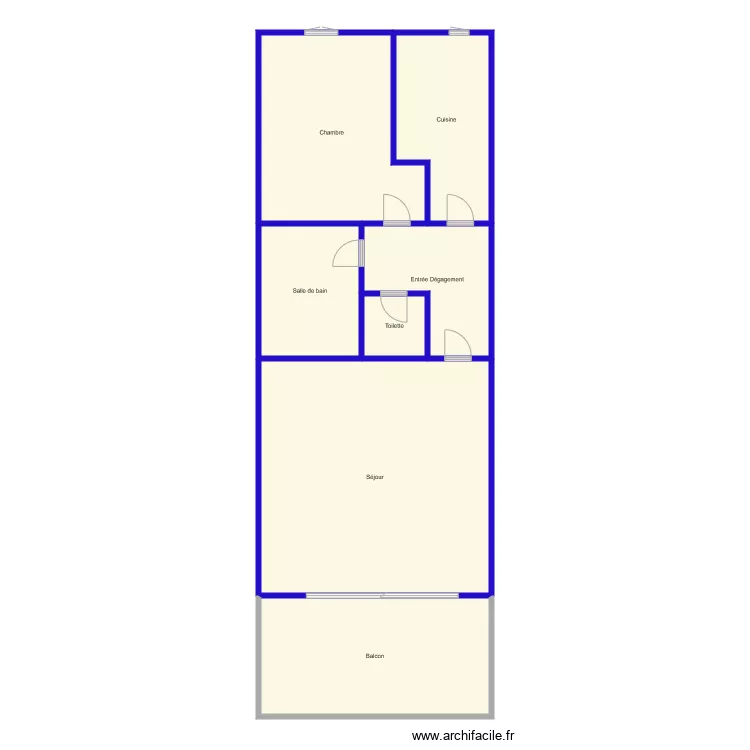 appart hyeres. Plan de 