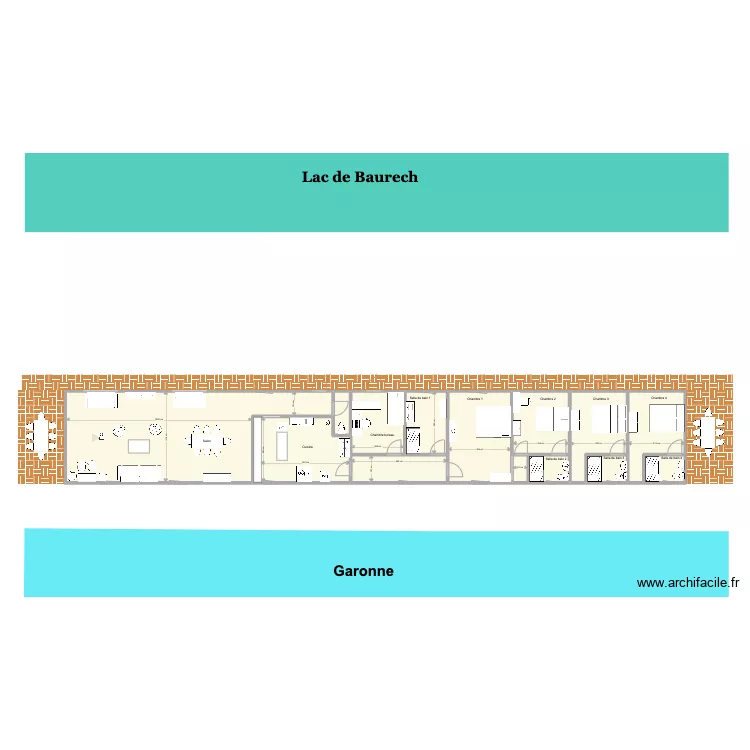 Plan maison Baurech_Paysage. Plan de 
