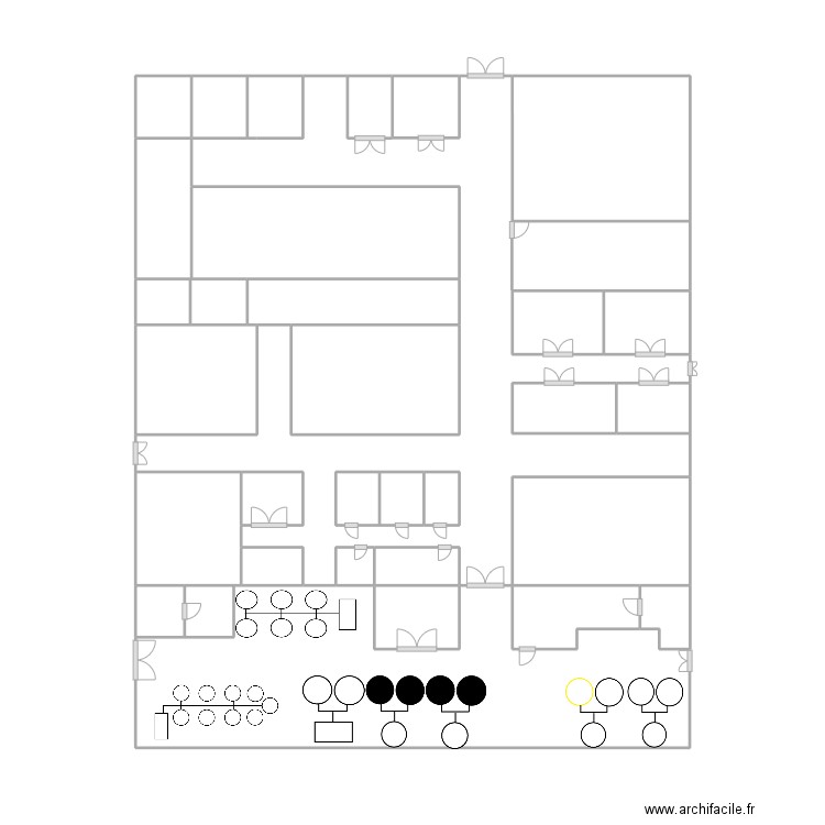 Essai. Plan de 29 pièces et 36 m2