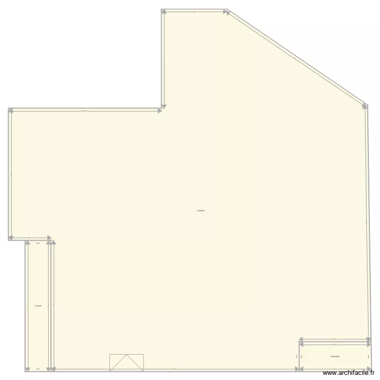 Chateauneuf b&acirc;timent. Plan de 