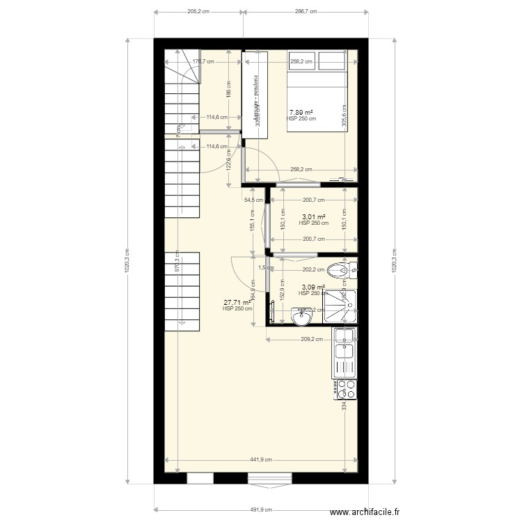 appartement 3 rdc. Plan de 0 pièce et 0 m2