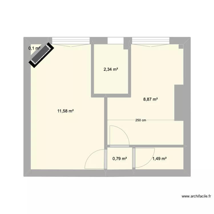 mouzaia original. Plan de 