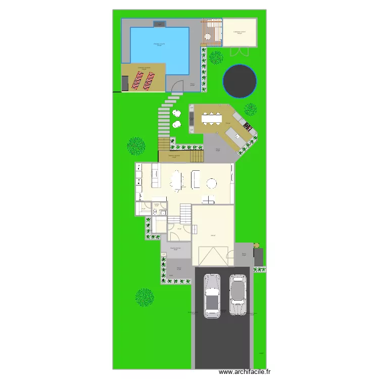 828 Madrigal extérieur avril 2021 dalles. Plan de 828 Madrigal extérieur avril 2021 dalles. Plan de