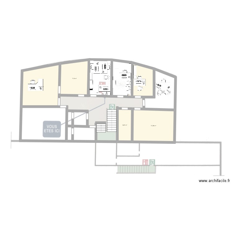 bureau avant. Plan de 0 pièce et 0 m2