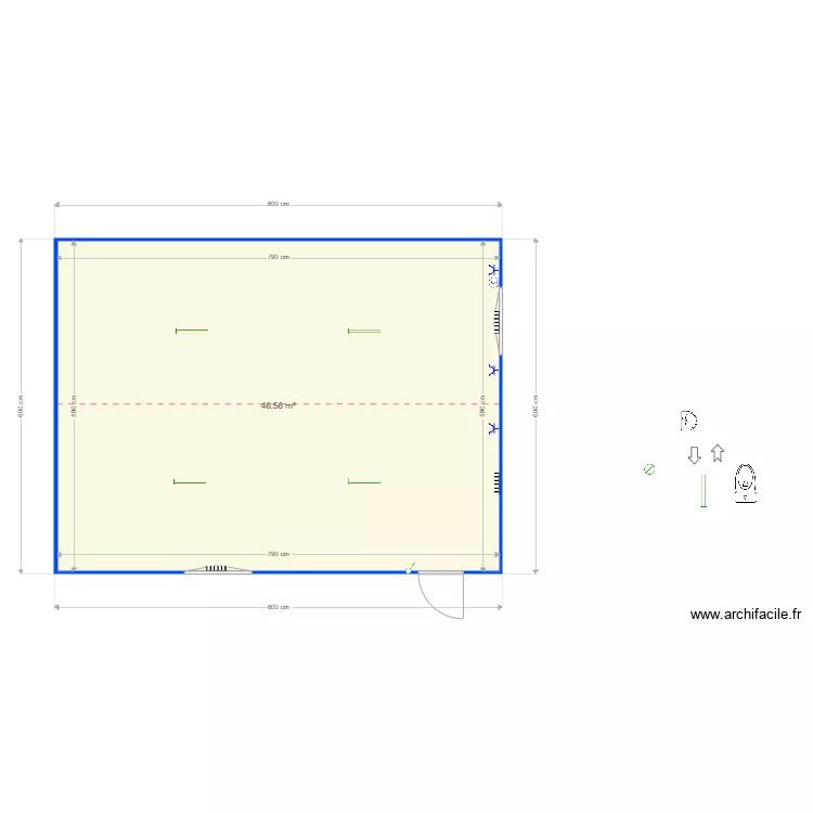 Ville d ardenne sans toilettes. Plan de 