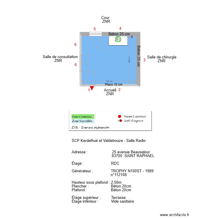 Dr VALDEBOUZE. Plan de 0 pièce et 0 m2