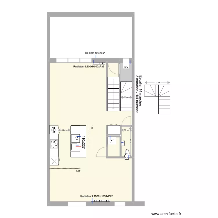 Banning 21 Rez 2 Eau Chauffage. Plan de 0 pièce et 0 m2