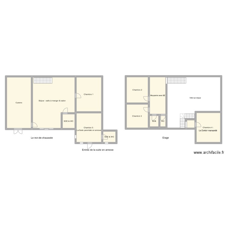 GR1261. Plan de 13 pièces et 223 m2