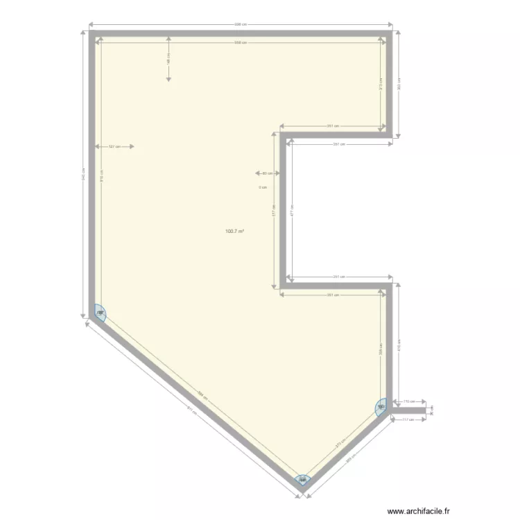 PLAGE SANS PISCINE. Plan de 