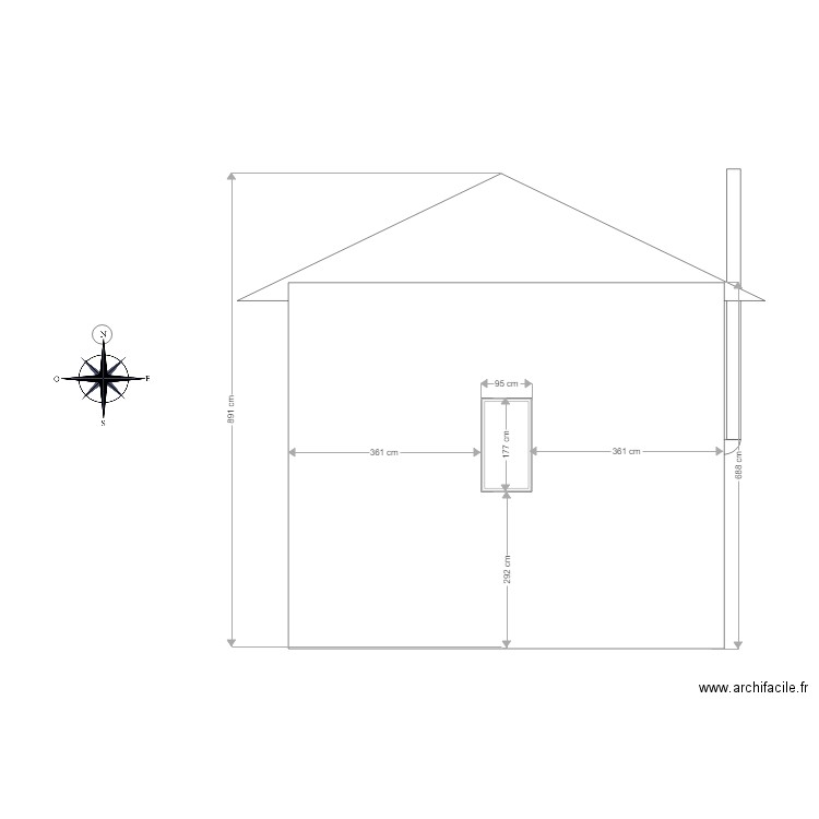 Mams Façade Nord. Plan de 0 pièce et 0 m2