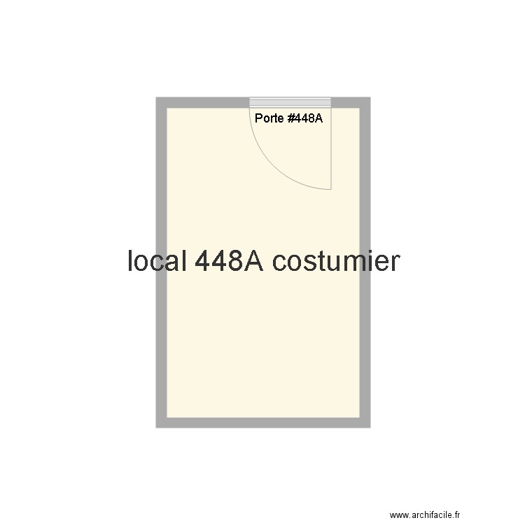 local 448A costumier. Plan de 0 pièce et 0 m2