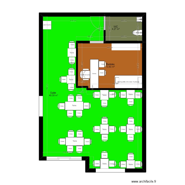 SALLE . Plan de 0 pièce et 0 m2