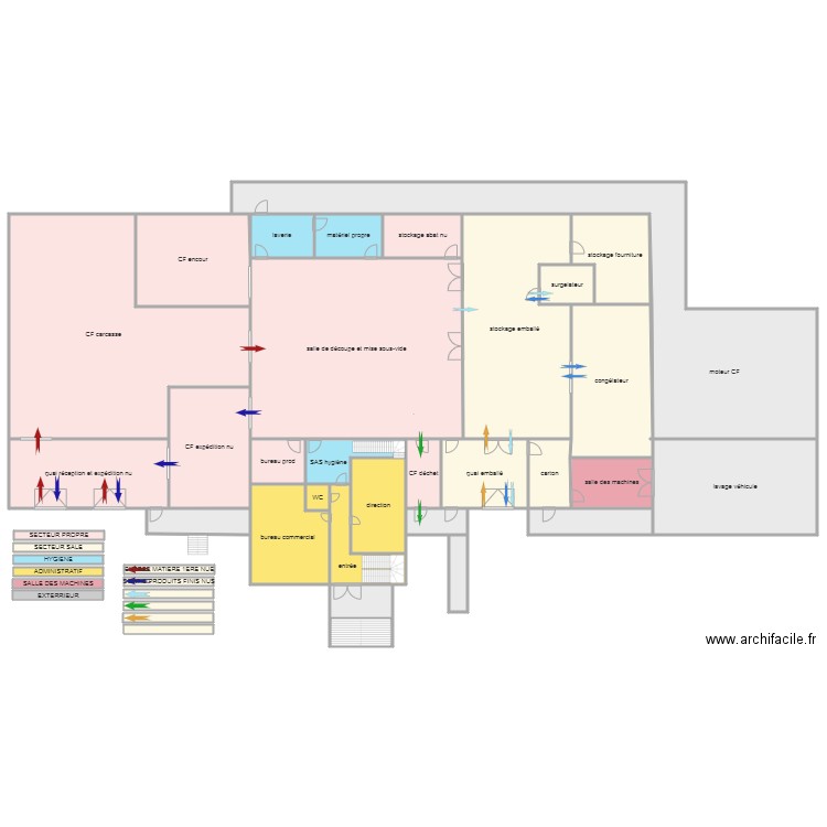 batiment vierge couleur de salle. Plan de 0 pièce et 0 m2