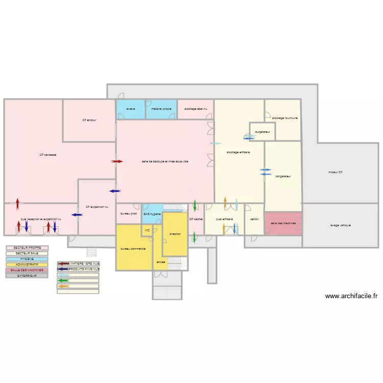 batiment vierge couleur de salle. Plan de batiment vierge couleur de salle. Plan de