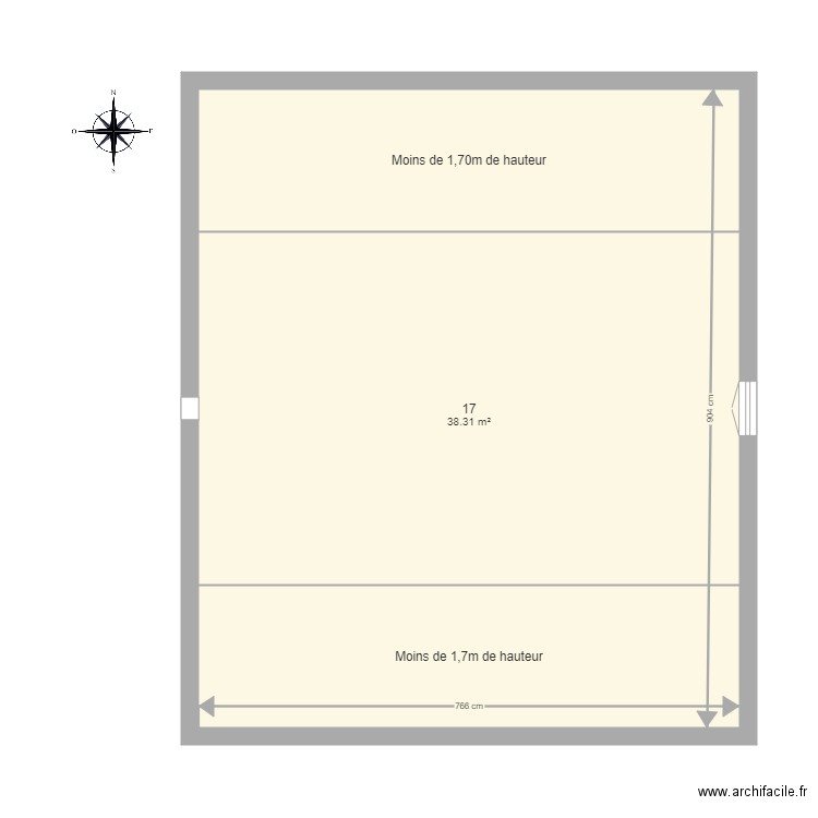 Combles Maison. Plan de 0 pièce et 0 m2