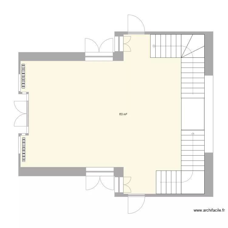 entr&eacute;e mairie. Plan de 