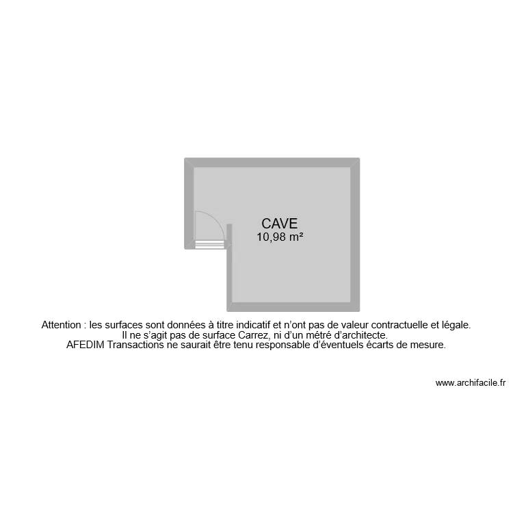 BI 7768 CAVE . Plan de 