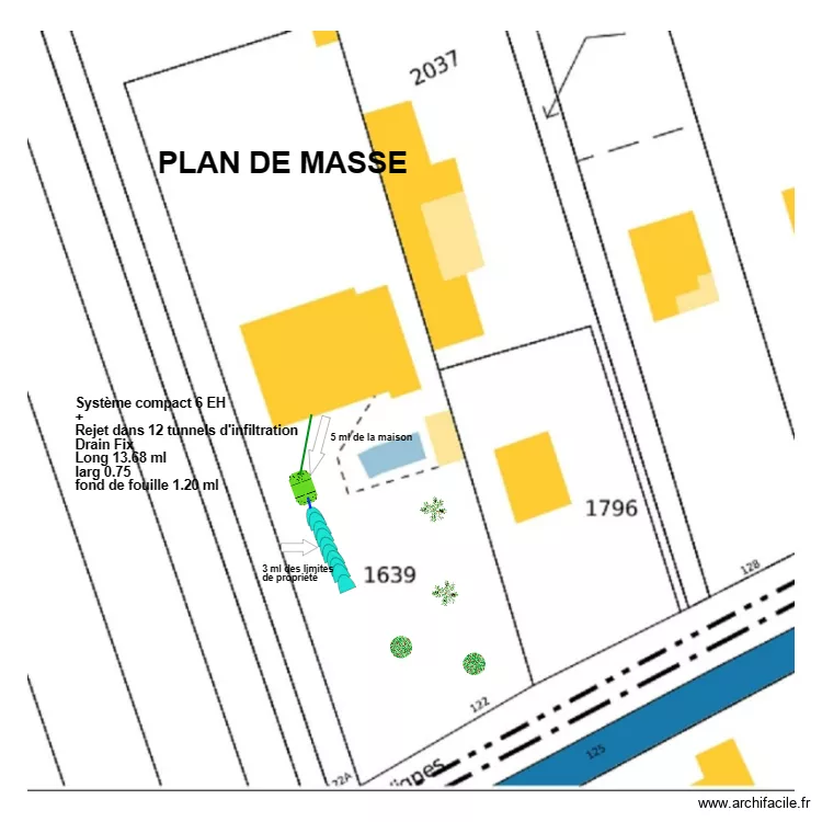 Santr&eacute;. Plan de 