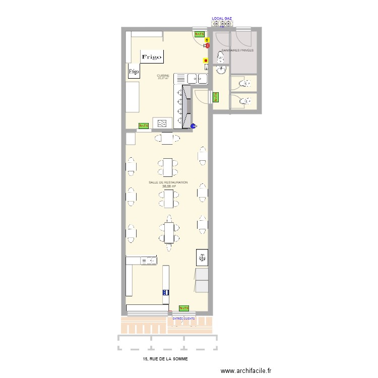 WAÏMA CENTRE VILLE. Plan de 8 pièces et 91 m2