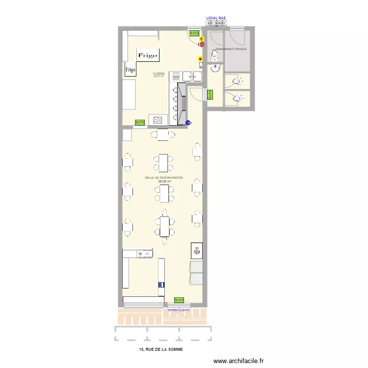 WA&Iuml;MA CENTRE VILLE. Plan de 