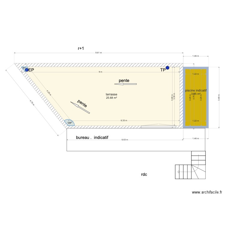 VILLA R1   TACHEAU. Plan de 0 pièce et 0 m2