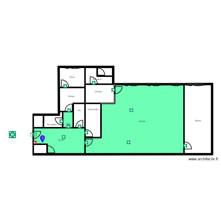 94 Maisons-Alfort 41 G Médéric evac. Plan de 0 pièce et 0 m2