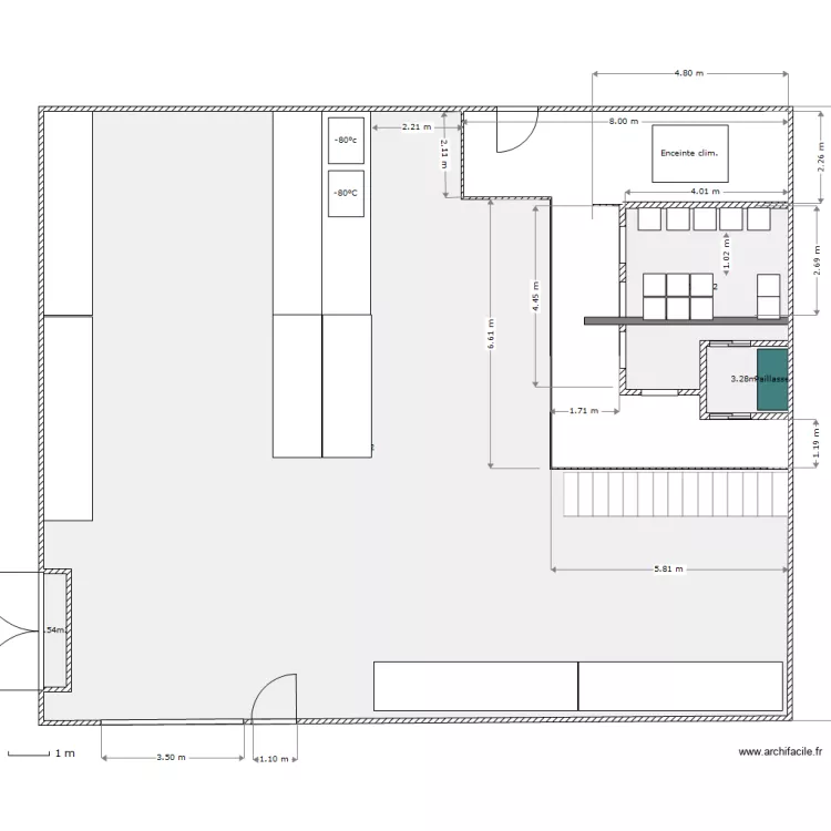 Magasin 045 1er etage mezzanine serothèque. Plan de Magasin 045 1er etage mezzanine serothèque. Plan de