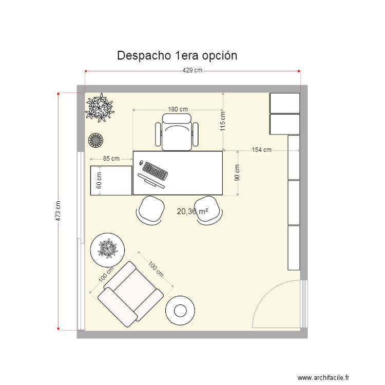 Casa Crestón estudio 1era opción. Plan de 0 pièce et 0 m2