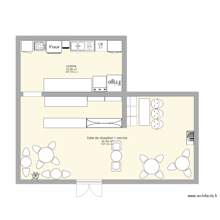 projet de salon de thé. Plan de 0 pièce et 0 m2