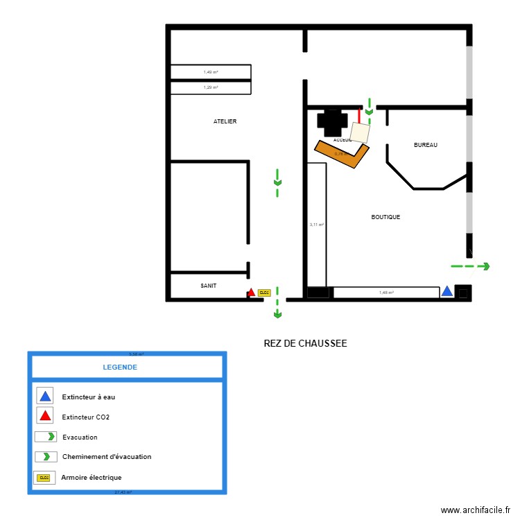 Paris 5e projet. Plan de 0 pièce et 0 m2