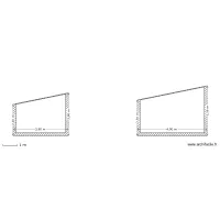 Vue de cote existant et projet