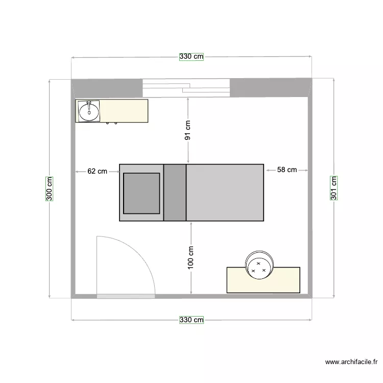 AKOE CABINE1. Plan de 