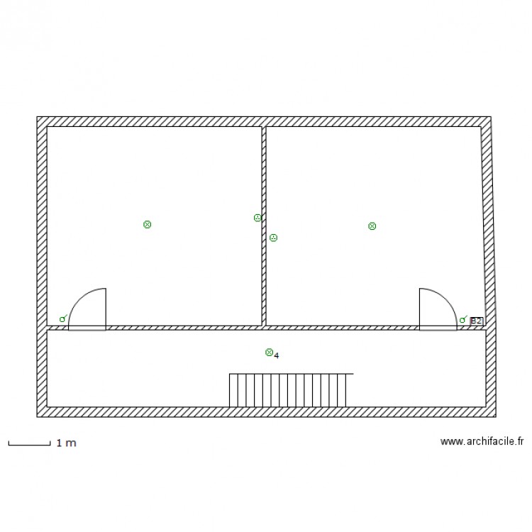 1 er ETAGE. Plan de 0 pièce et 0 m2