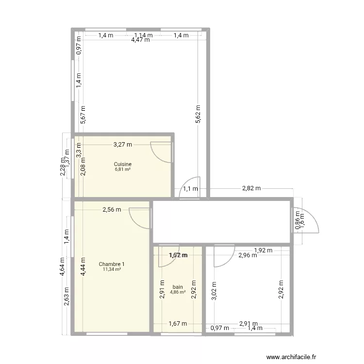 Pedrogao. Plan de 3 et 23 m² Pedrogao. Plan de 3 et 23 m²