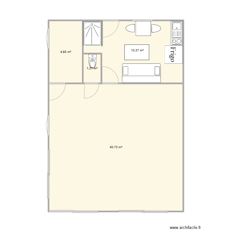 essaie. Plan de 0 pièce et 0 m2