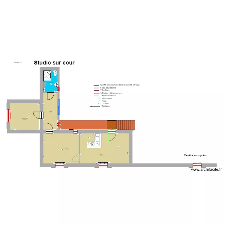 La plaine studio cour V3. Plan de La plaine studio cour V3. Plan de