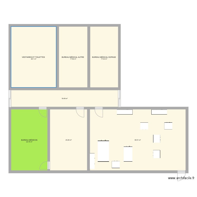 Médical Pro SRFC. Plan de 0 pièce et 0 m2