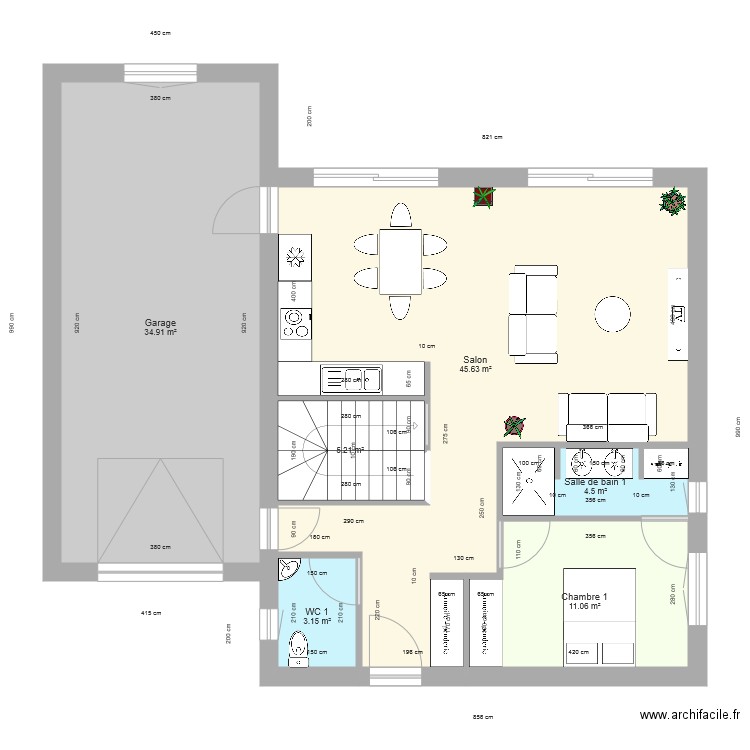 Saint Sauveur locatif a finir. Plan de 0 pièce et 0 m2