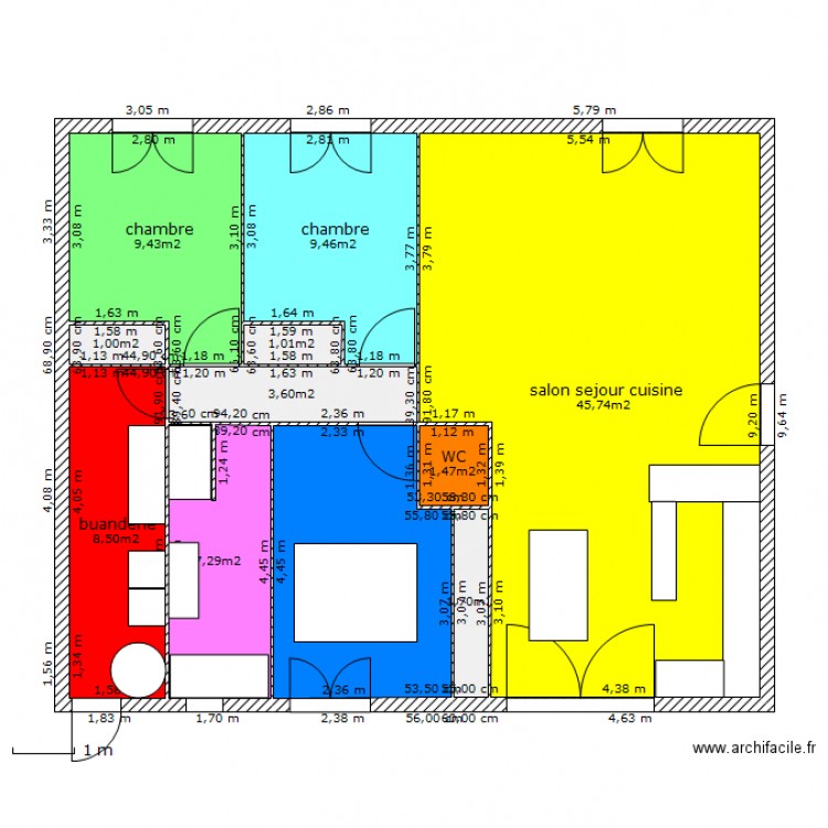 maison lege. Plan de 0 pièce et 0 m2